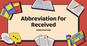 Abbreviation for Received