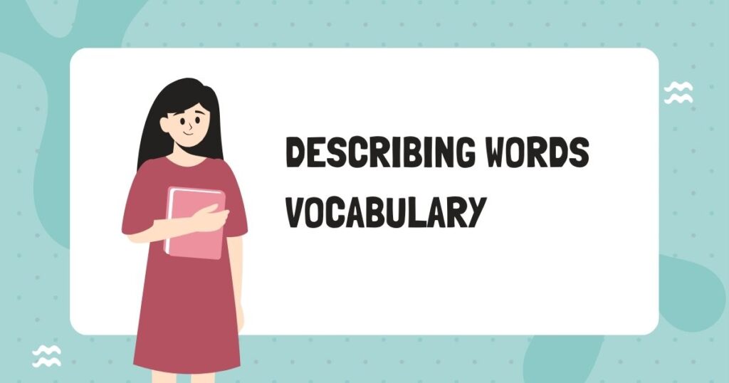 Describing words vocabulary