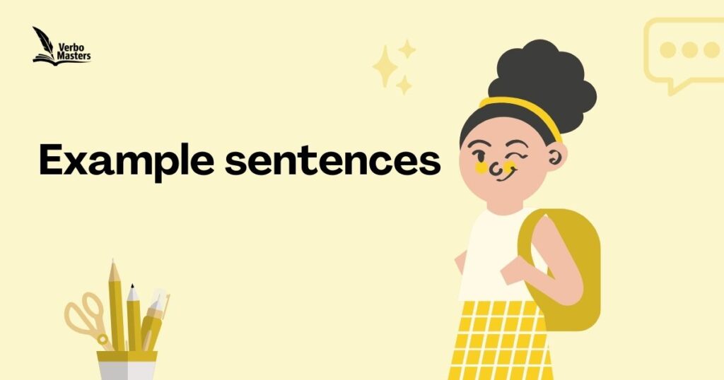 Example sentences