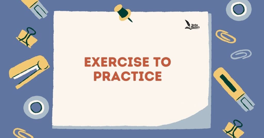 Exercise to Practice