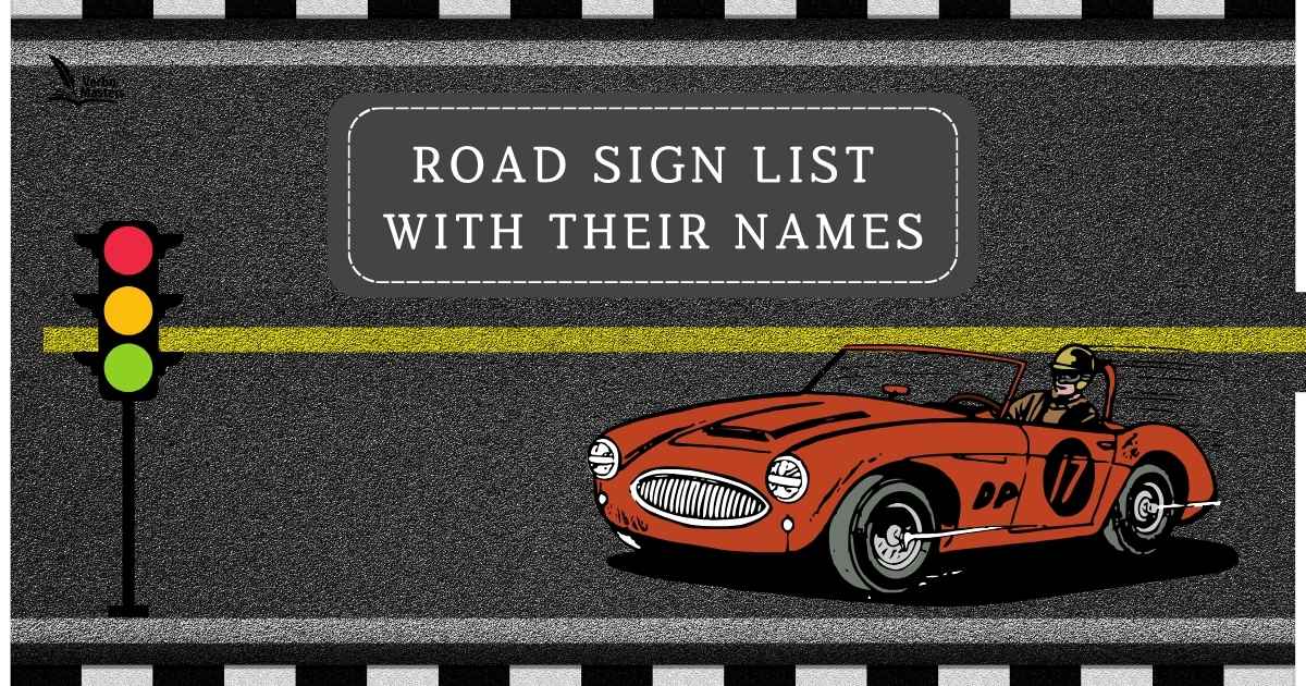 Road Sign List with Their Names